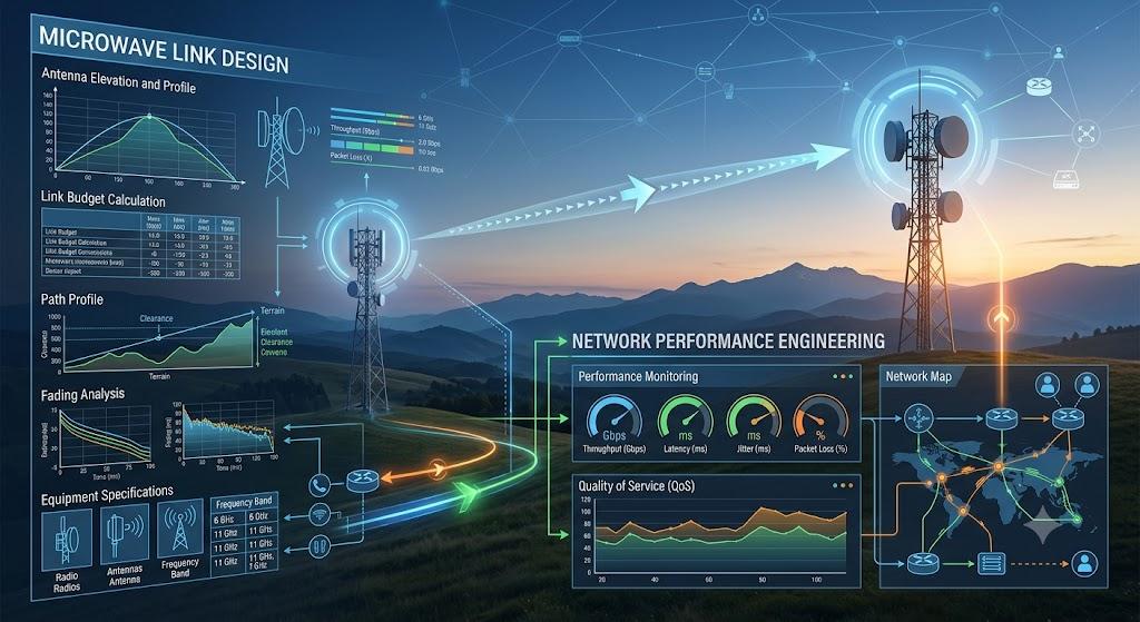 Microwave Backhaul Link Design & Network Performance Engineering